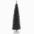 6' Pencil Black Tinsel Artificial Christmas Tree, Unlit - IMAGE 1