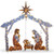 72" White and Brown LED Lights Nativity Scene Christmas Tabletop Decor - IMAGE 1