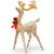 48" Pre-lit LED Champagne Gold Standing Reindeer Christmas Decoration- White Lights - IMAGE 1