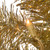 7' Pre-Lit Pencil Champagne Gold Tinsel Artificial Christmas Tree, White Lights - IMAGE 2