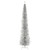 9' Silver Pencil Tinsel Artificial Christmas Tree, Unlit - IMAGE 1