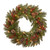 Pre-Lit Bristle Berry Artificial Christmas Wreath, 30-Inch, Warm White LED Lights - IMAGE 1
