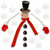 21-Piece Snowman Tree Topper and Ornaments Christmas Tree Decorating Kit - IMAGE 1