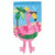 Blue and Pink Flamingo Rectangular Garden Flag 18" x 13" - IMAGE 1