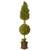 6' Pre-lit Potted Juniper Spiral Pencil Artificial Tree, Clear Lights - IMAGE 1