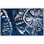 1.75' x 4.5' Group Chat White and Gray Rectangular Area Throw Rug - IMAGE 1