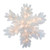32" LED Lighted White Iridescent Tinsel Snowflake Outdoor Christmas Decoration - IMAGE 1