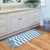 1.7' x 4.5' Subway Tile with Medallion Blue Rectangular Area Throw Rug - IMAGE 2