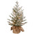 2.5' Pre-Lit Potted Snowy Cambridge Medium Artificial Christmas Tree, White LED Lights - IMAGE 1
