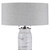 Ceramic Base Table Lamp with Gray Round Hardback Shade - 30.25" - Cream - IMAGE 4