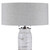 30" Contemporary Table Lamp with Gray Round Hardback Shade - IMAGE 4