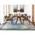 10' x 14' Abstract Blue and Beige Rectangular Area Throw Rug - IMAGE 4