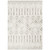 5'3” x 7'3” Ethnic Scandinavian Design Ivory and Brown Rectangular Area Throw Rug - IMAGE 1