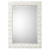 38.50" White Gesso Modern Astor Mirror - IMAGE 1