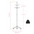 Wooden Tall Philip Coat Tree with Pegs - 71" Walnut Finish - IMAGE 5