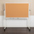64.75” Reversible Mobile Cork Bulletin Board and White Board with Pen Tray