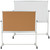 64.75” Reversible Mobile Cork Bulletin Board and White Board with Pen Tray - IMAGE 1