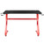 51.5" Red Gaming Ergonomic Desk with Cup Holder and Headphone Hook - IMAGE 1