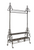 71.5" Gray Contemporary Garment and Coat Rack with Two Shelves - IMAGE 1