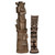 Set of 2 Brown Tiki Gods Outdoor Garden Statues 35" - IMAGE 3