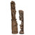 Set of 2 Brown Tiki Gods Outdoor Garden Statues 35" - IMAGE 4