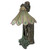 15" Bronze and Green Peacock Goddess Sculptural Table Lamp - IMAGE 4
