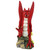 11.5" Red and Gray Small Welsh Dragon Tabletop Figurine - IMAGE 2