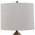 22" Contemporary Ceramic Table Lamp with White Drum Shade - IMAGE 2