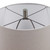 Ribbed Ceramic Table Lamp with White Drum Shade - 22" - Brown - IMAGE 3