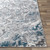 6'7" x 9' Distressed Finish Teal and White Rectangular Machine Woven Area Rug - IMAGE 5