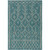 5.25' x 7.5' Diamond Patterned Teal Green Rectangular Area Throw Rug - IMAGE 1