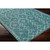 5.25' x 7.5' Diamond Patterned Teal Green Rectangular Area Throw Rug - IMAGE 5