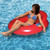 50" Inflatable Red Water Pop Floating Lounger with Black Mesh Seat - IMAGE 1