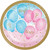 Gender Reveal Balloons Disposable Party Luncheon Plates - 7" - Club Pack of 96 - IMAGE 1