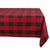 Red and Black Buffalo Checkered Pattern Rectangular Tablecloth 60" x 120" - IMAGE 1