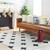 7'6” x 9’6” Swiss Cross Patterned Cream and Black Hand Tufted Wool Area Throw Rug - IMAGE 2