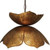 20” Antique Gold Finished Large Flowering Lotus Design Pendant Ceiling Light Fixture - IMAGE 1