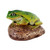 Finneas the Frog Garden Rock Sitting Toad Statue - 6" - Green and Brown - IMAGE 1