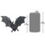 The Vampire Bats of Castle Barbarosa Wall Sculptures - 7" - Black - Set of 4 - IMAGE 6