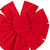 14" x 34" Red 9-Loop Velveteen Christmas Bow Decoration - IMAGE 5
