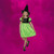 Witch Girl Child Halloween Costume - Small - Green and Black - IMAGE 3