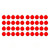 40ct Red Clear Finish Glass Christmas Ball Ornaments - 1.25" (30mm) - IMAGE 2
