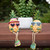 6.25" Tropical Girl Pineapple with Cocktail Outdoor Garden Statue - IMAGE 3