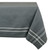 Chambray Gray and White French Stripe Patterned Rectangular Tablecloth 60" x 120" - IMAGE 1