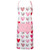 32” White and Pink Hearts Collage Printed Chef’s Apron - IMAGE 2