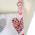 32” White and Pink Hearts Collage Printed Chef’s Apron