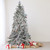 Real Touch™ Pre-Lit Artificial Flocked Dunton Spruce Slim Christmas Tree - 6.5' - Multi Lights - IMAGE 1