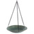 30” Jade Green Ceramic Porcelain Hanging Bird Bath with Chain - IMAGE 1