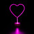 LED Heart Neon Table Light- 11.5" - Pink - IMAGE 1
