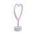 11.5" Pink Heart LED Neon Style Valentine's Day Table Sign - IMAGE 4